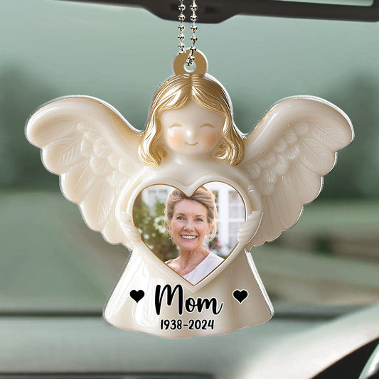Angel Among Us - Personalized Custom Car Ornament