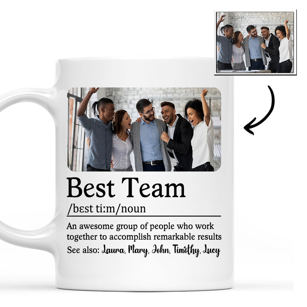 Custom Photo Best Team - Personalized Custom Coffee Mug