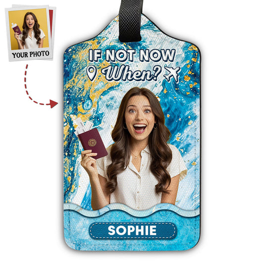 Blue Waves - Personalized Custom Luggage Tag
