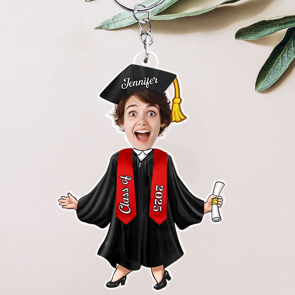 Happy Graduation New Adventure - Personalized Custom Acrylic Keychain