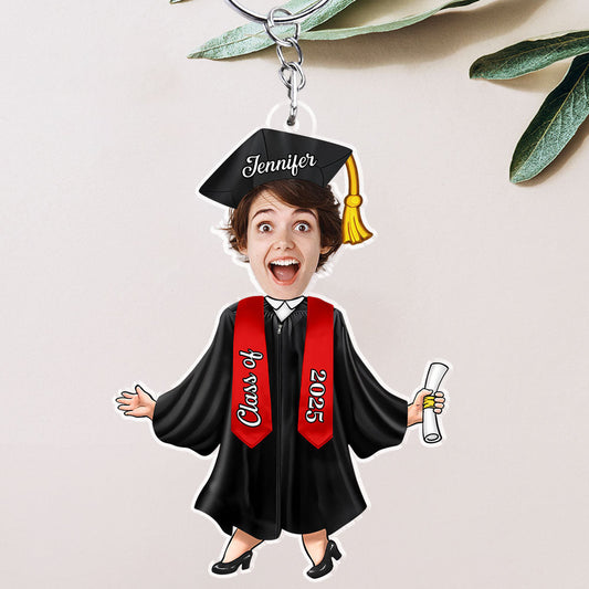 Happy Graduation New Adventure - Personalized Custom Acrylic Keychain