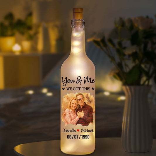 You And Me - Personalized Custom Bottle Lamp