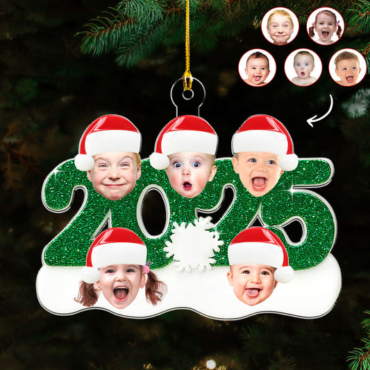 Grandkids Heart Christmas Keepsake - Personalized Custom Acrylic Ornament