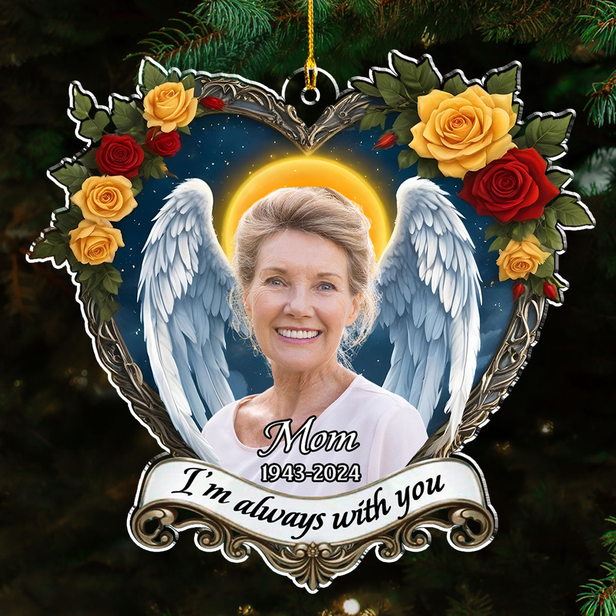 Forever Beside You - Personalized Custom Acrylic Ornament