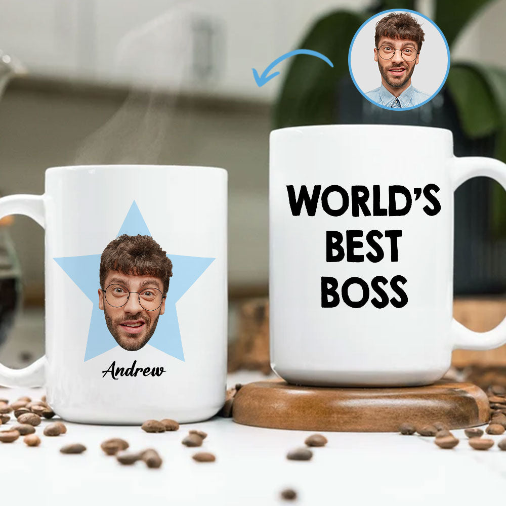 World Best Boss - Personalized Custom Coffee Mug