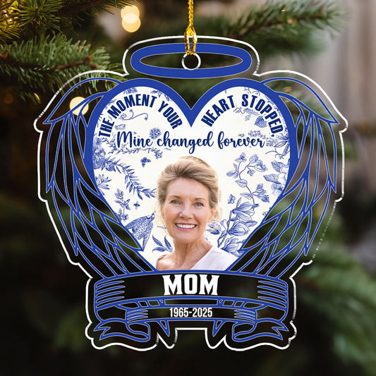 The Moment Your Heart Stopped - Personalized Custom Acrylic Ornament