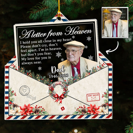 Letter From Heaven - Personalized Custom Acrylic Ornament