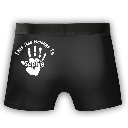 Belongs To My Wife - Personalized Photo Men's Boxer Briefs
