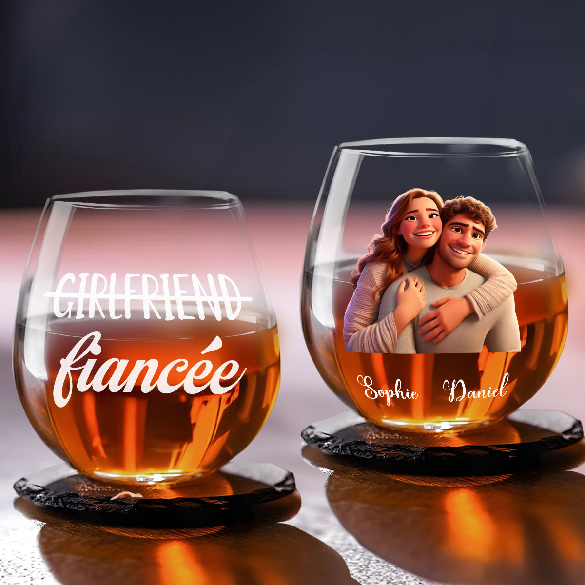 You Are My Love  - Personalized Custom Wine Glass