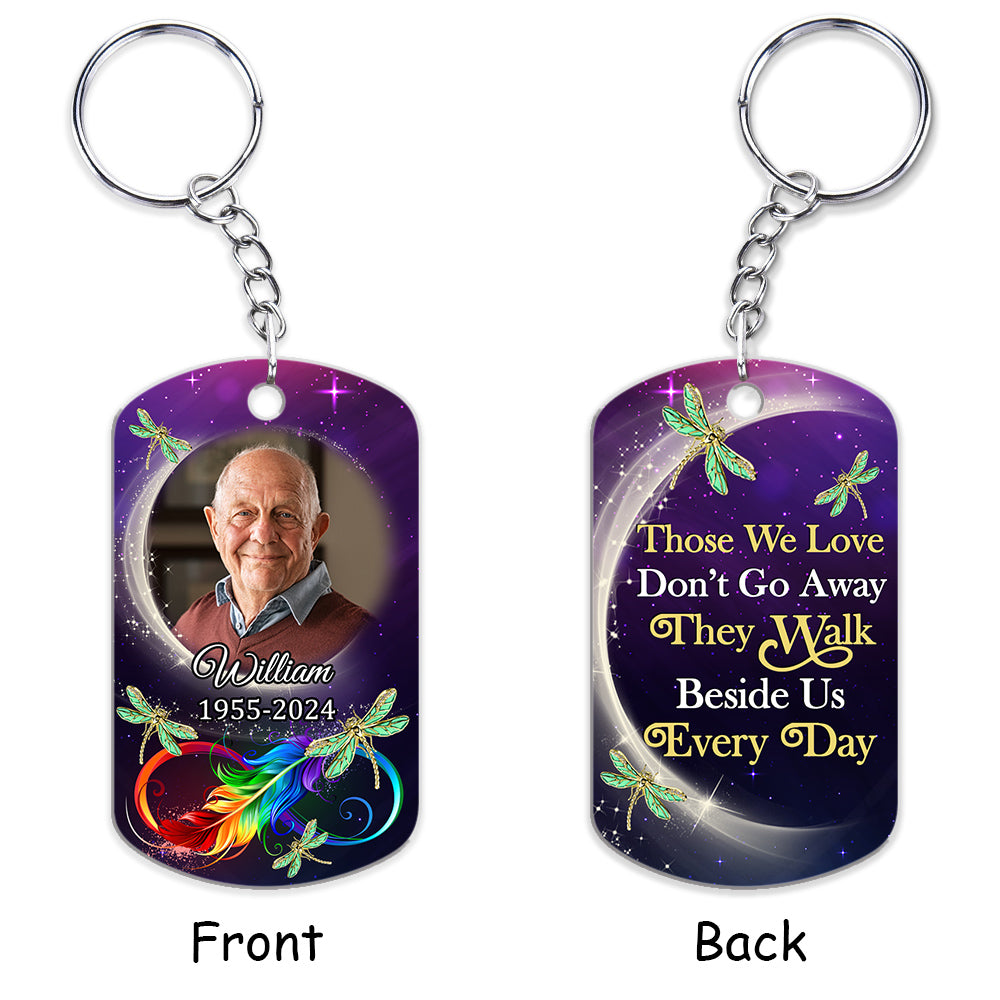 They Walk Beside Us Every Day - Personalized Custom Acrylic Keychain