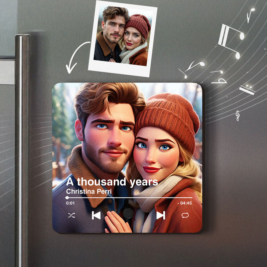 I Love You Forever - Personalized Custom Music Fridge Magnet