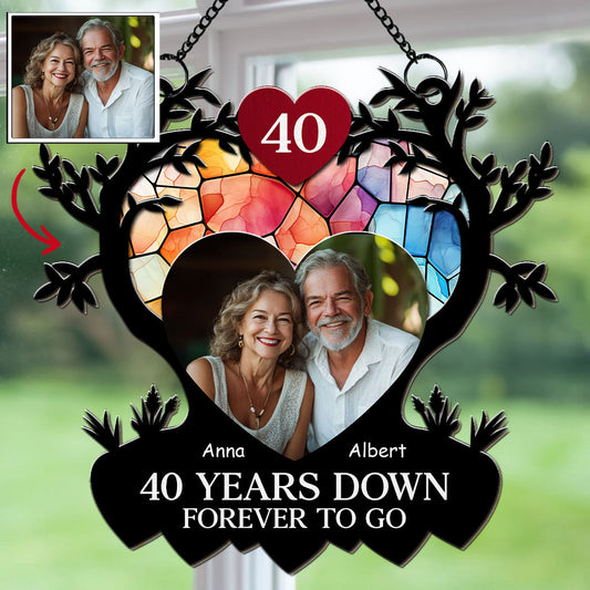 Grow Old With Me - Personalized Custom Suncatcher