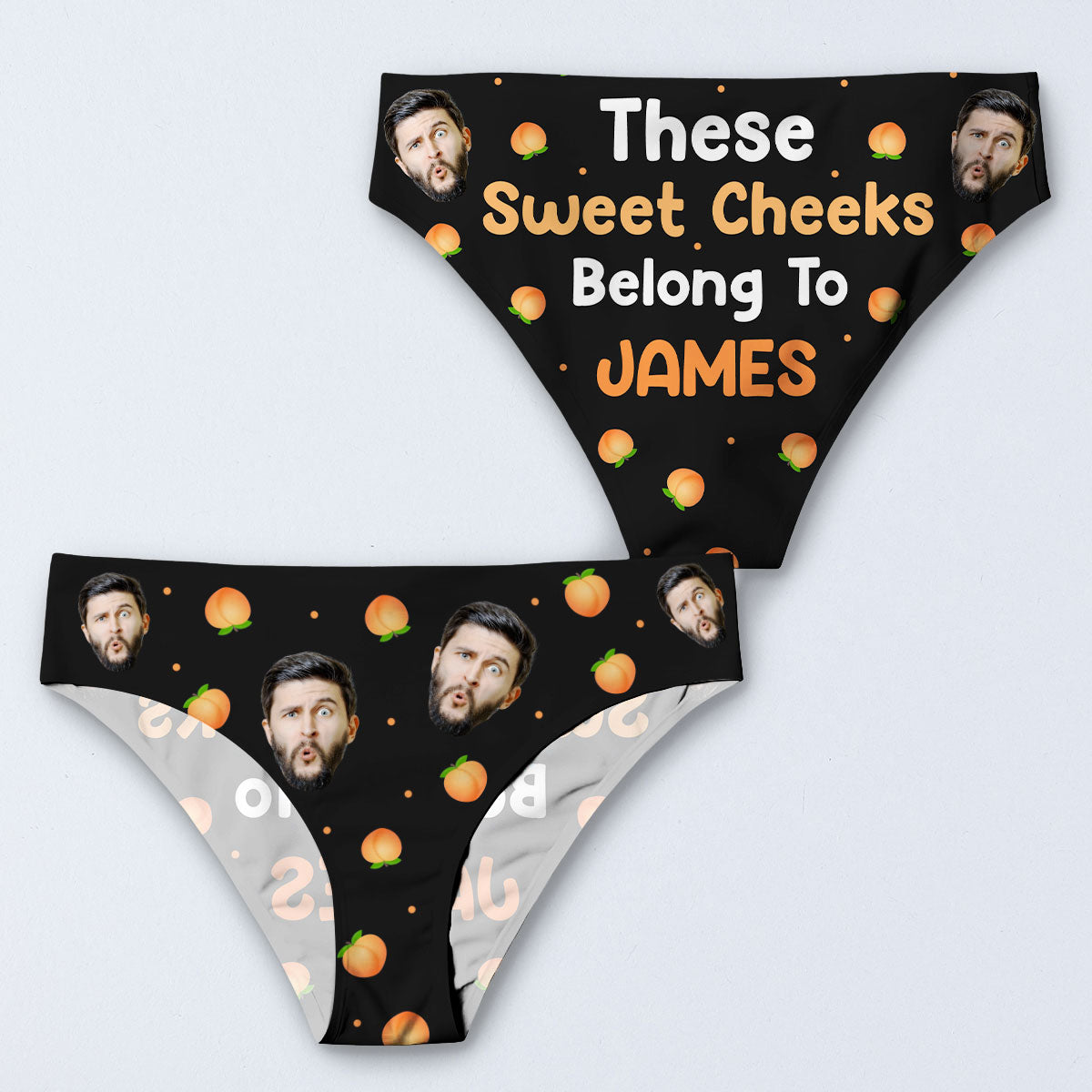 These Sweet Cheeks Belong To - Personalized Women Briefs