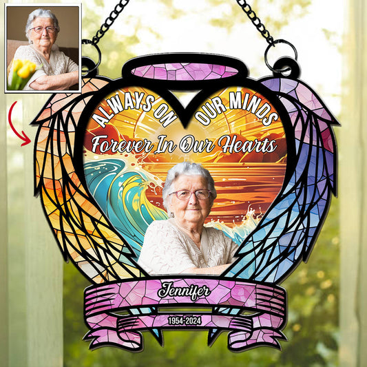 Custom Photo Always On Our Minds - Personalized Custom Suncatcher