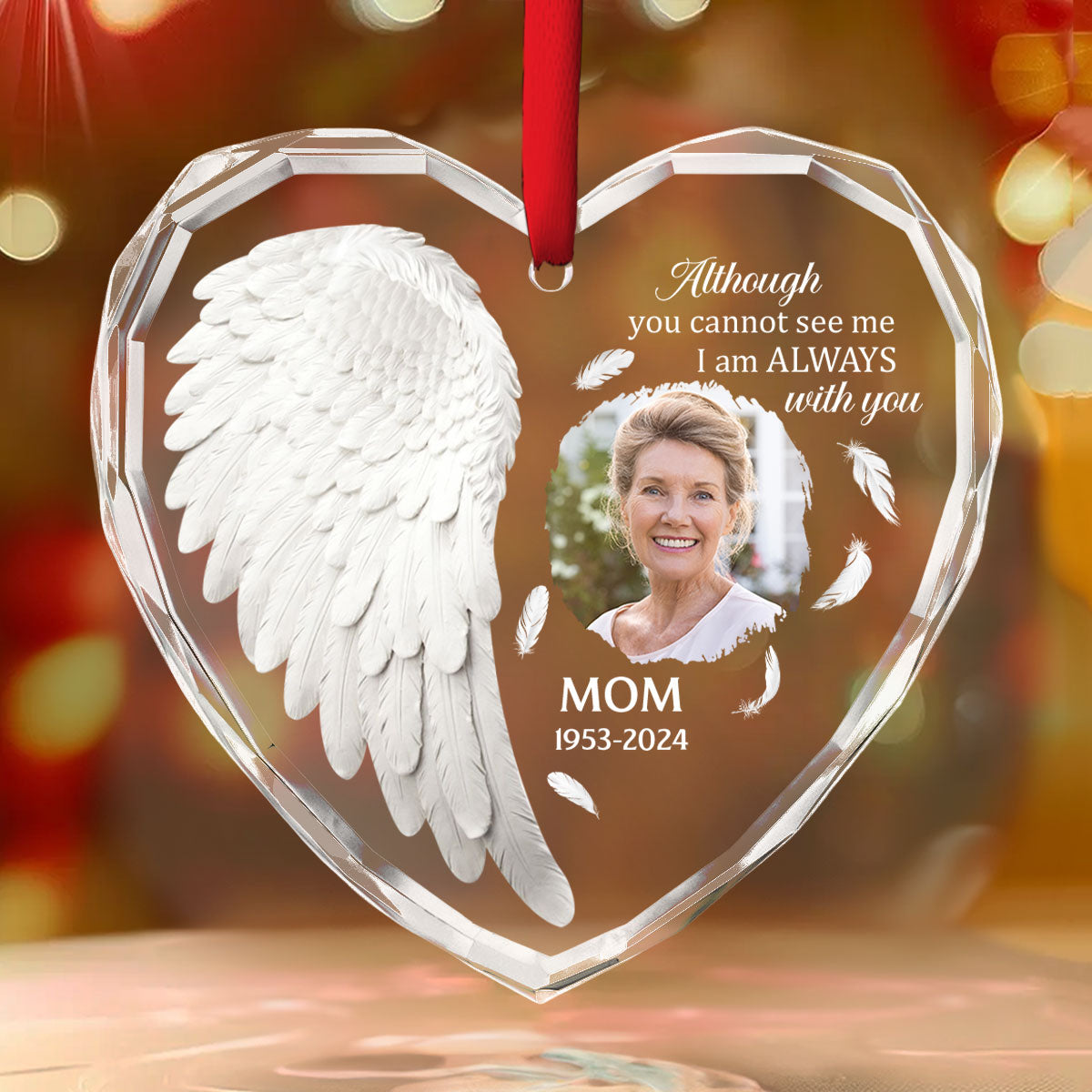 Angel In Heaven - Personalized Custom Glass Ornament