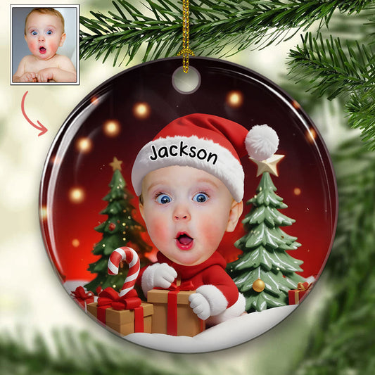 Christmas Baby - Personalized Custom Ceramic Ornament