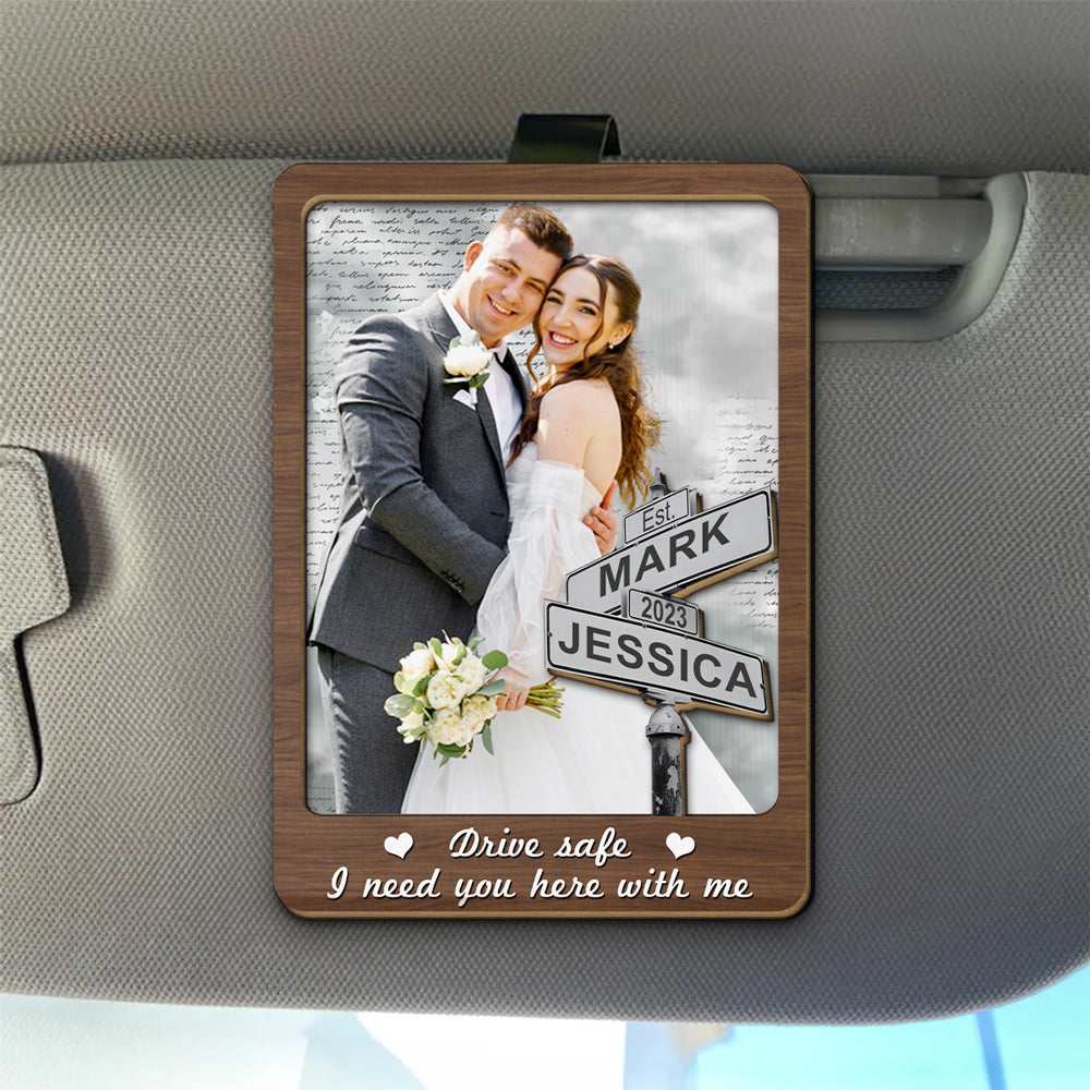 Get Home Safe - Personalized Custom Car Visor Clip