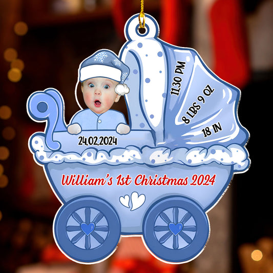 Baby Photo Christmas - Personalized Custom Acrylic Ornament