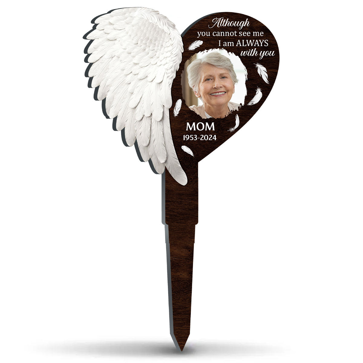 Right Here For You - Personalized Custom Acrylic Garden Stake