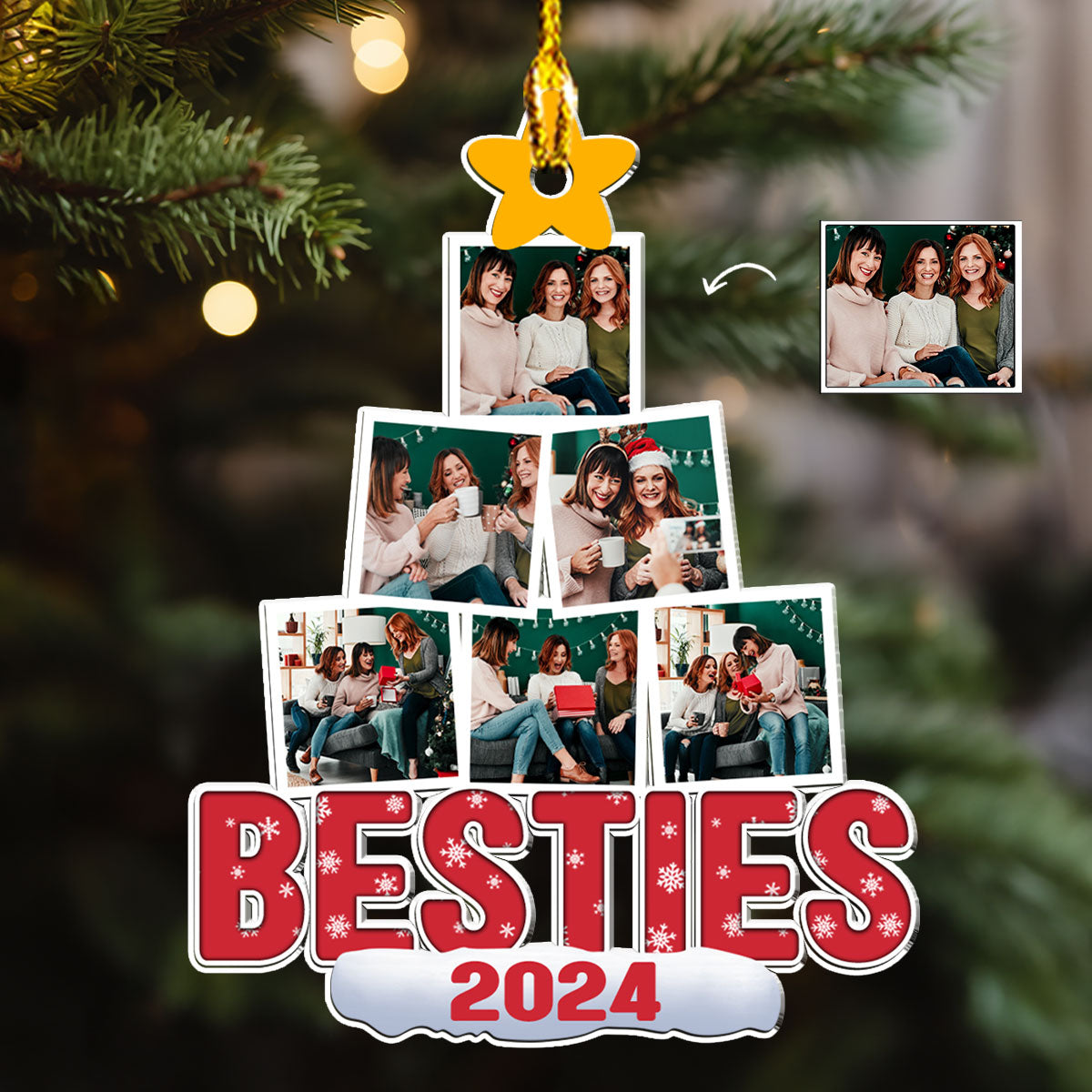 Besties 2024 - Personalized Custom Acrylic Ornament