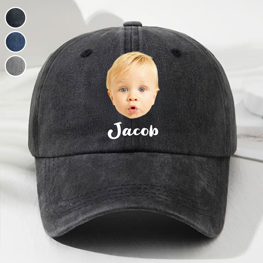 Sweet Little Love - Personalized Custom Vintage Washed Denim Cap