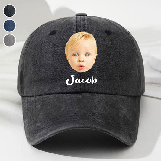 Sweet Little Love - Personalized Custom Vintage Washed Denim Cap