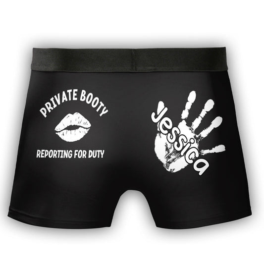 Tactical Curves Standing By  - Personalized Photo Men's Boxer Briefs