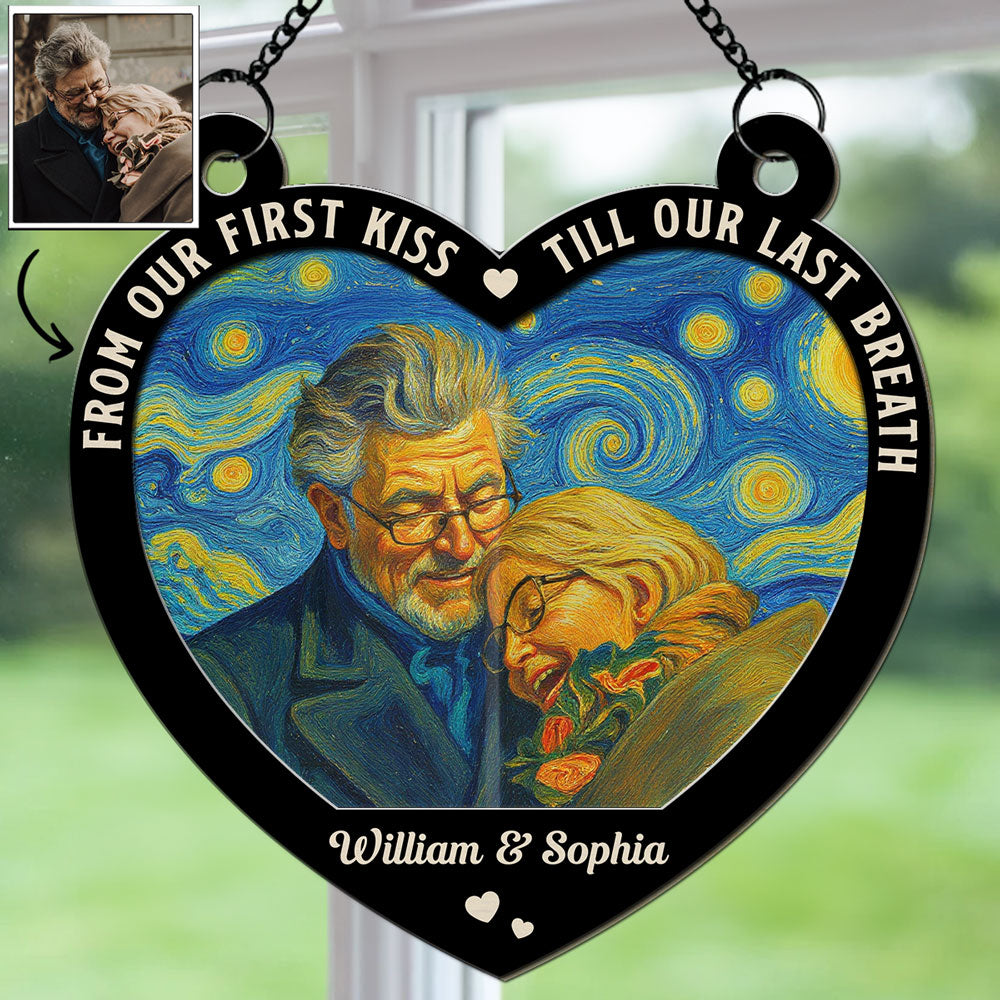 Couple From Our First Kiss - Personalized Custom Suncatcher