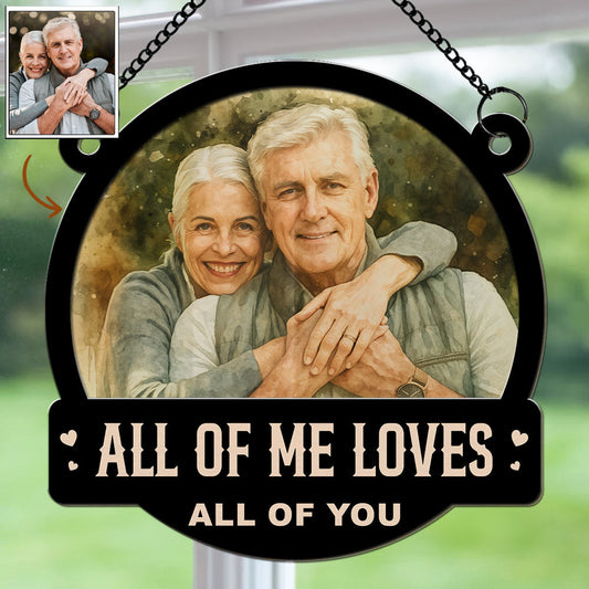 You And Me Water Color - Personalized Custom Suncatcher