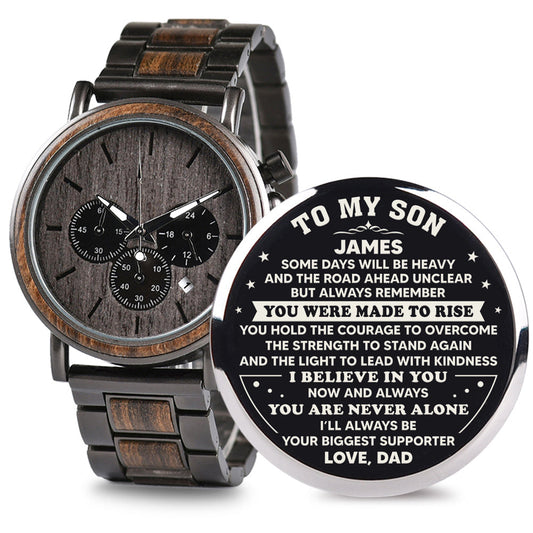 Never Doubt Yourself - Personalized Engraved Wooden Watches GQ026