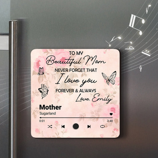 Forever And Always - Personalized Custom Music Fridge Magnet
