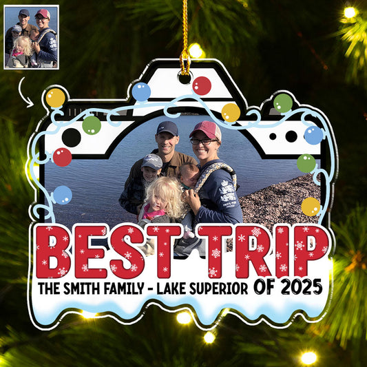Best Trip Ever - Personalized Custom Acrylic Ornament