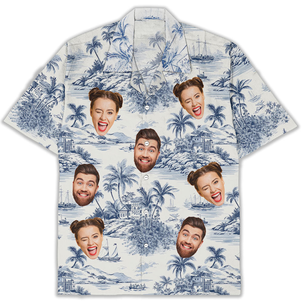 Toile De Jouy Style - Personalized Custom Hawaiian Shirt