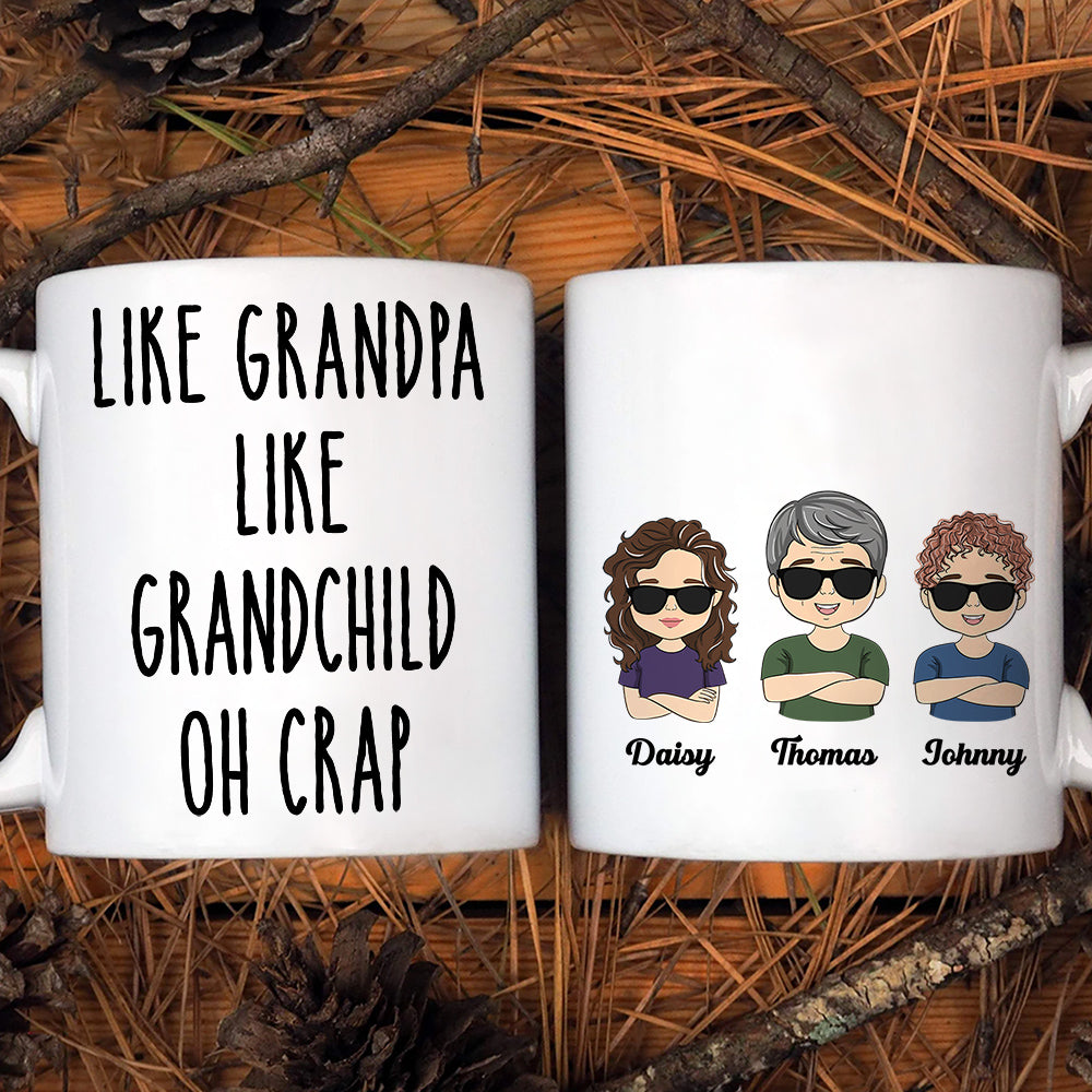 Like Mother Like Daughter Oh Crap - Personalized Custom Coffee Mug