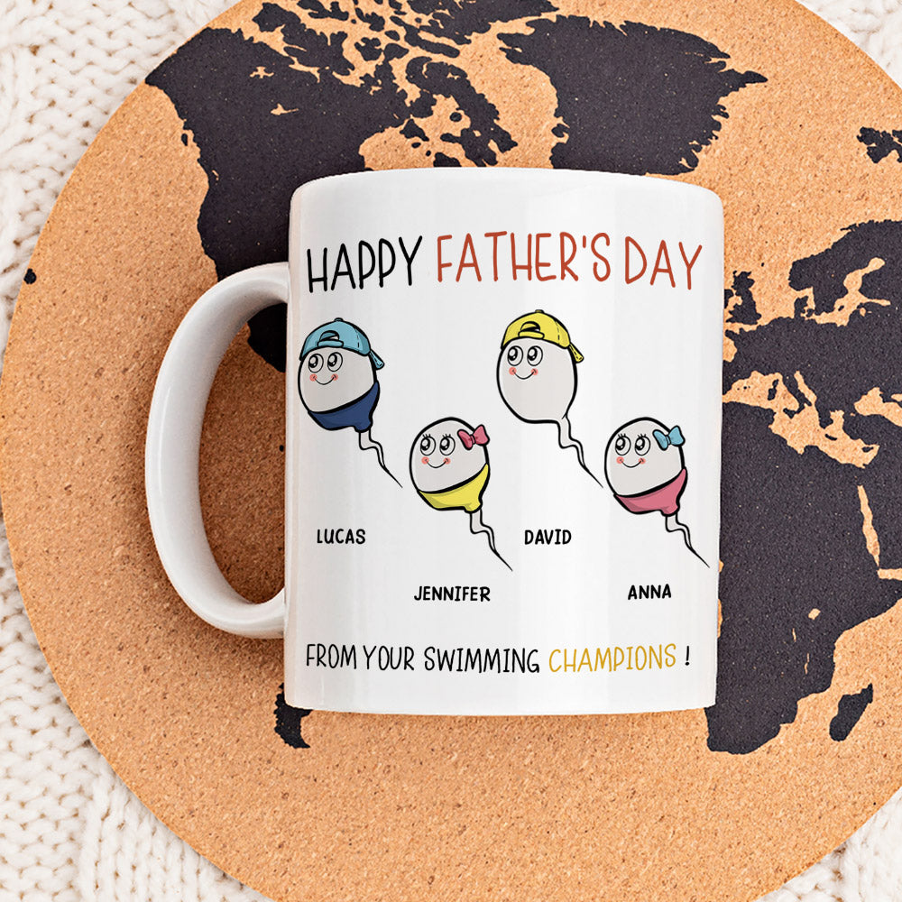 The Champions Of Father - Personalized Custom Mug