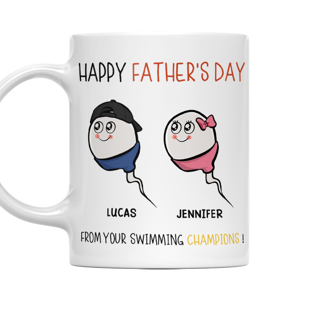 The Champions Of Father - Personalized Custom Mug