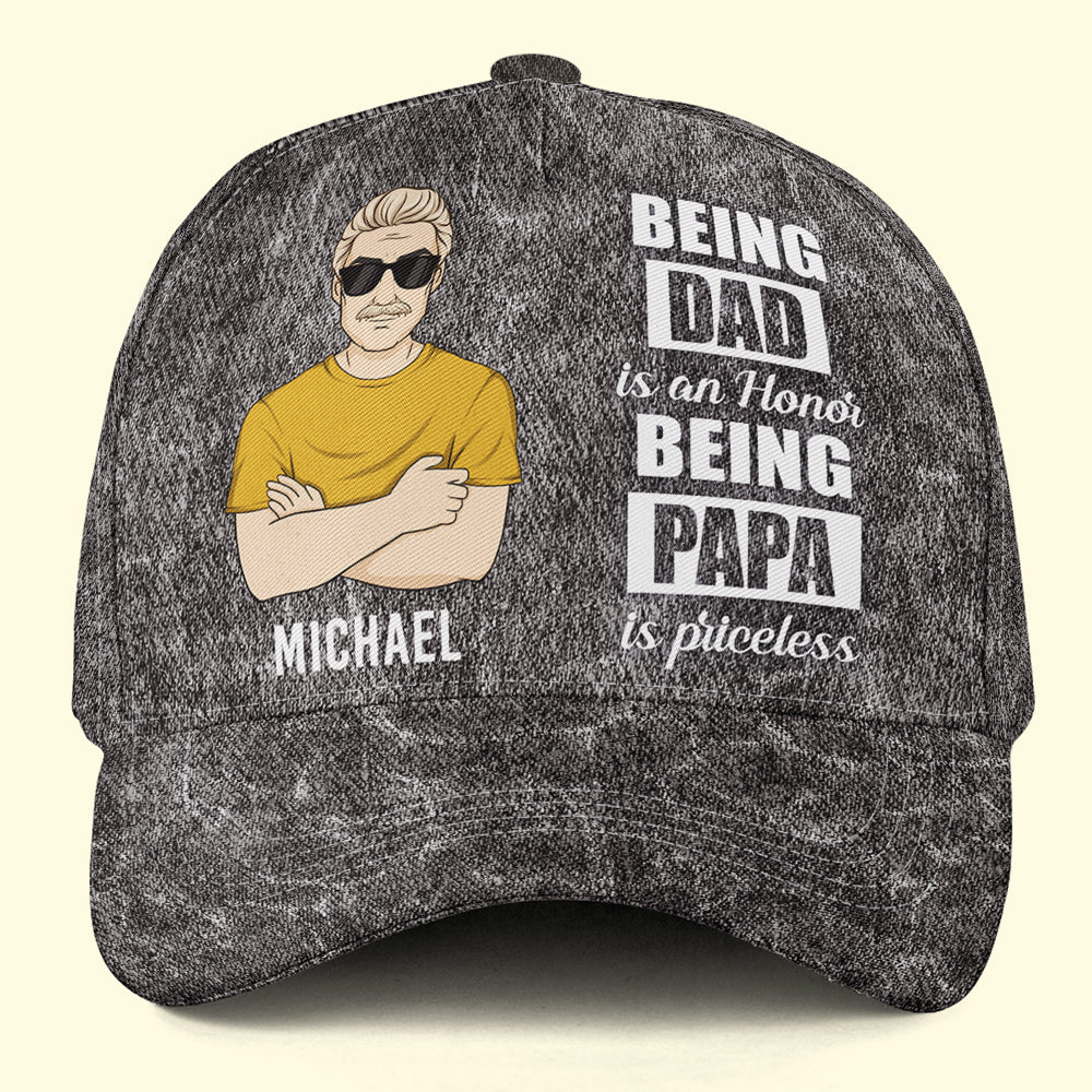 Dad Grandpa Grumpy Old Guy - Personalized Classic Cap