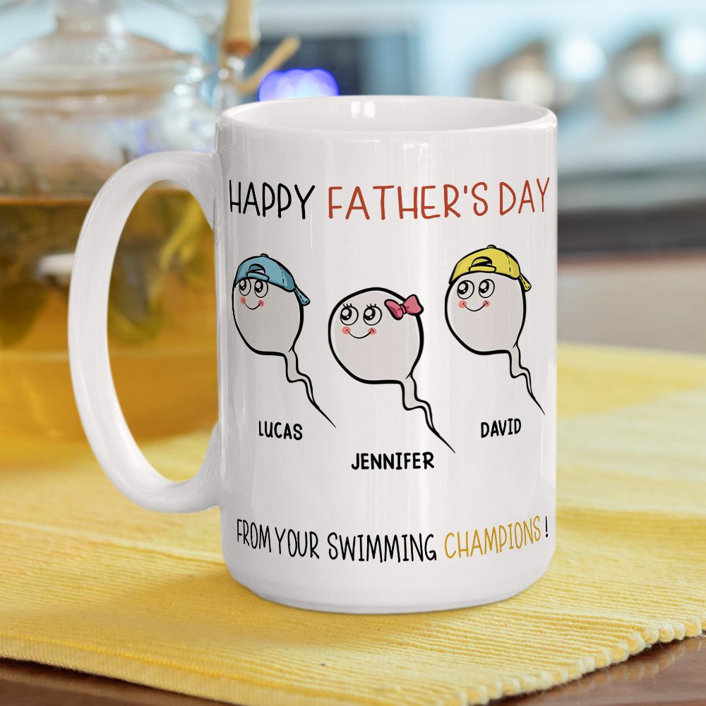 The Champions Of Father - Personalized Custom Mug