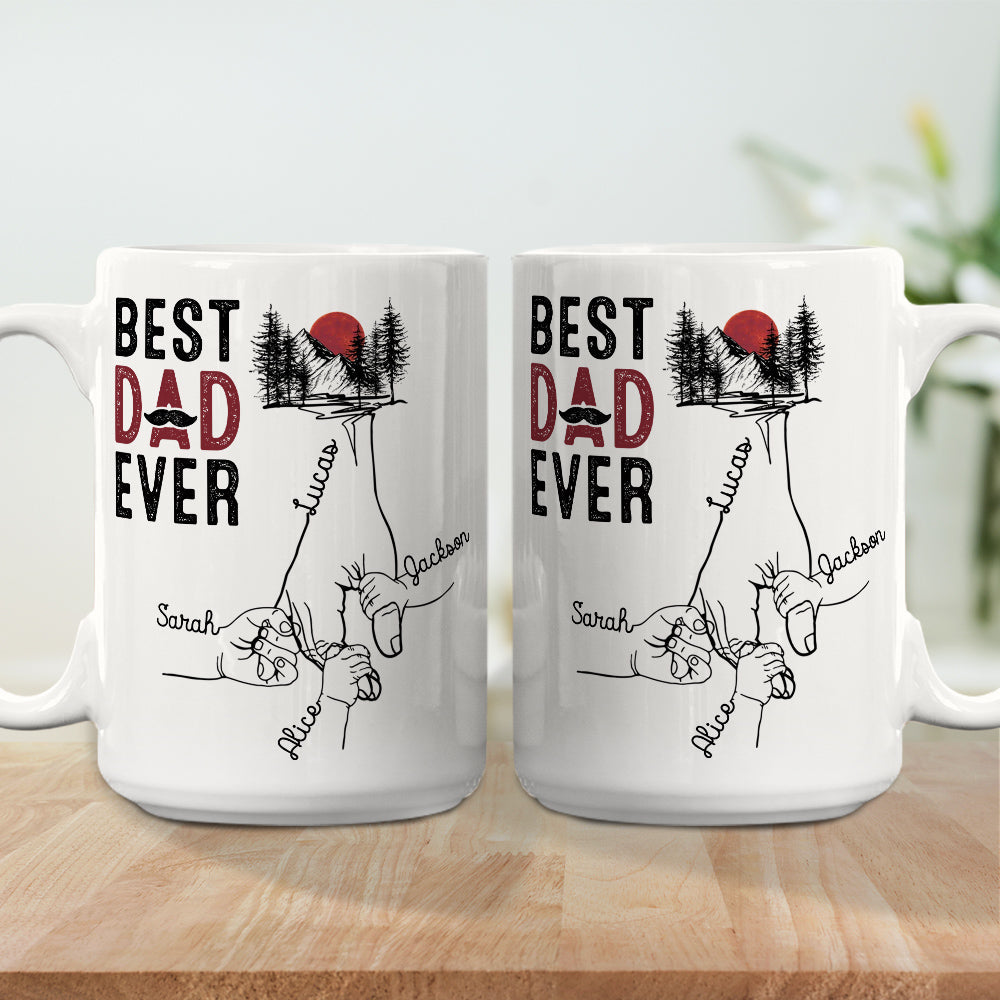 Best Dad Ever - Personalized Custom Coffee Mug
