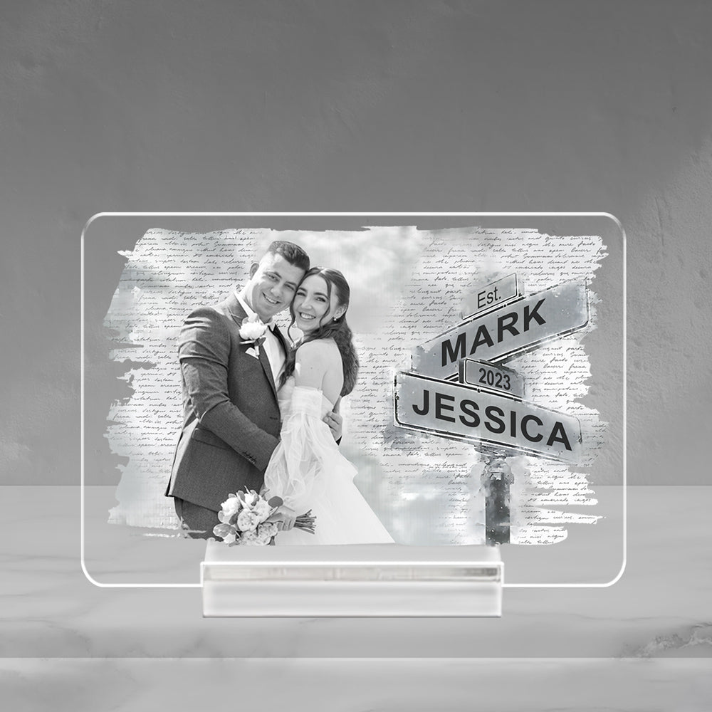 I Need You Because I Love You - Personalized Custom Acrylic Plaque With Base