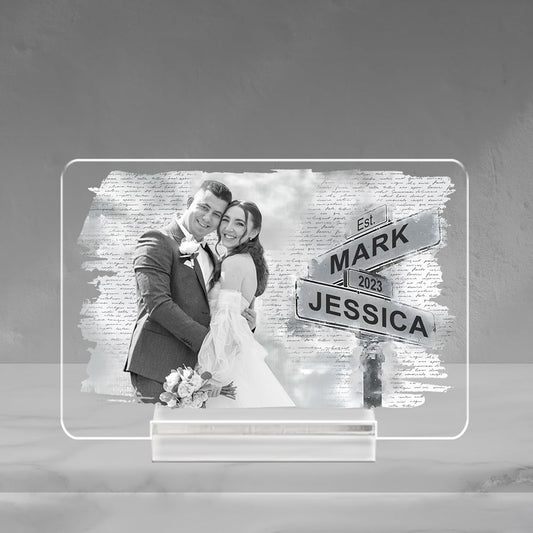 I Need You Because I Love You - Personalized Custom Acrylic Plaque With Base