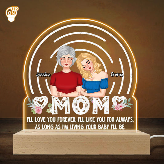 As Long As I'm Living Your Baby I'll Be - Personalized Custom LED Light