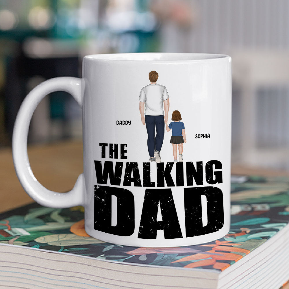 The Walking Dad - Personalized Custom Coffee Mug