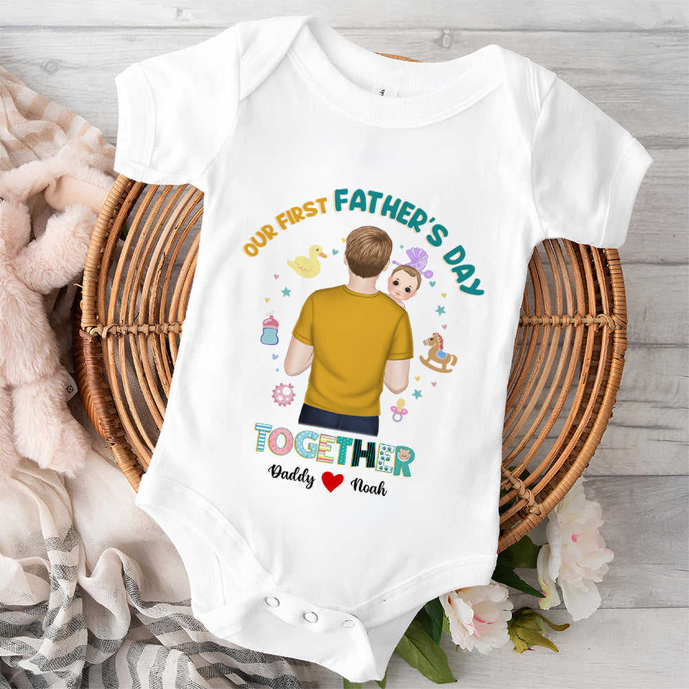 I Have A Hero I Call Him Daddy - Personalized Custom Baby Onesie