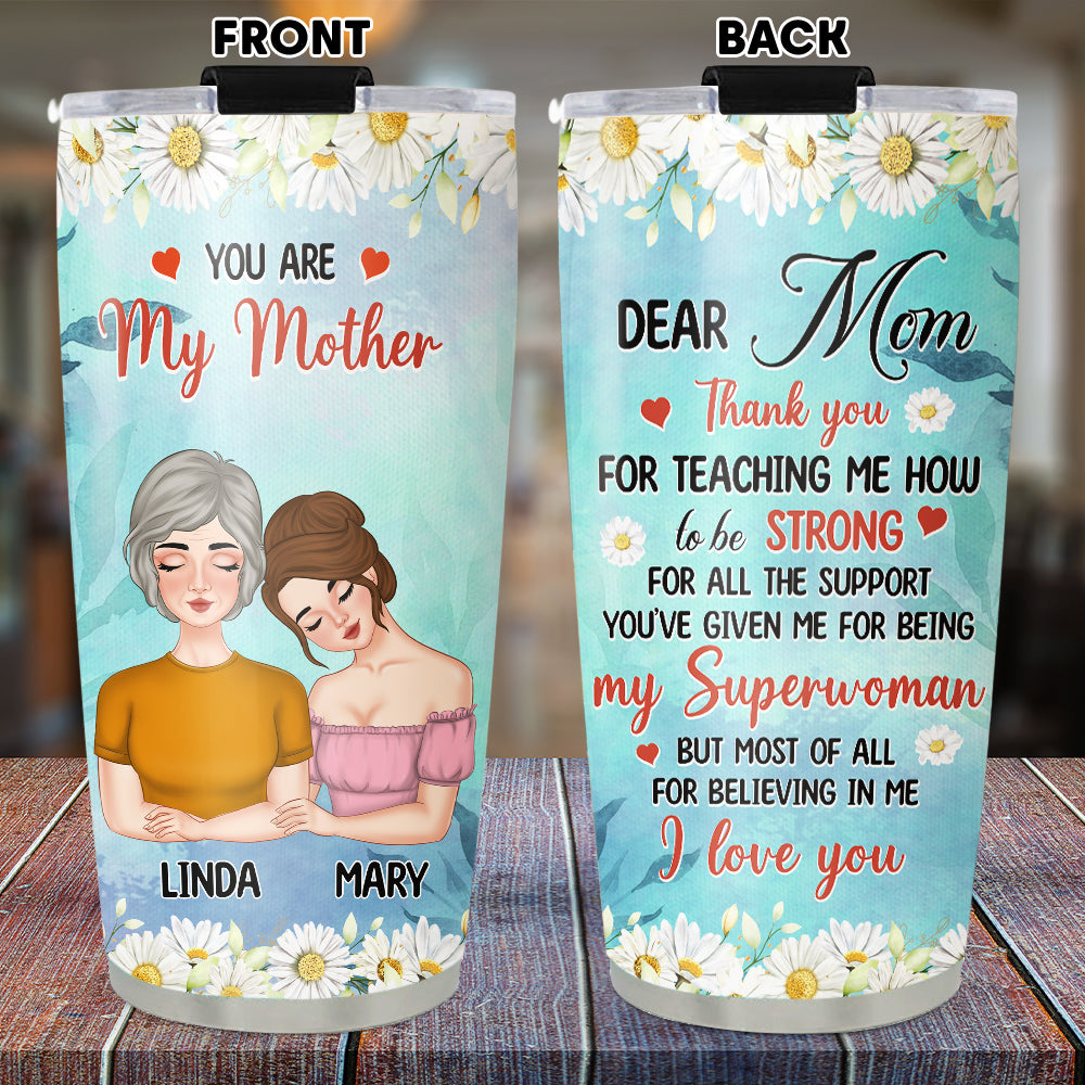 Dear Mom Our Superwoman - Personalized Custom Tumbler