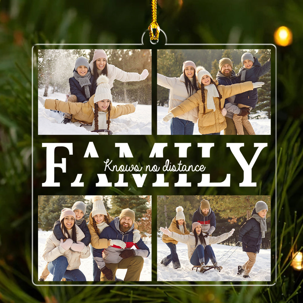 Distance Is Not Matter - Personalized Custom Acrylic Ornament