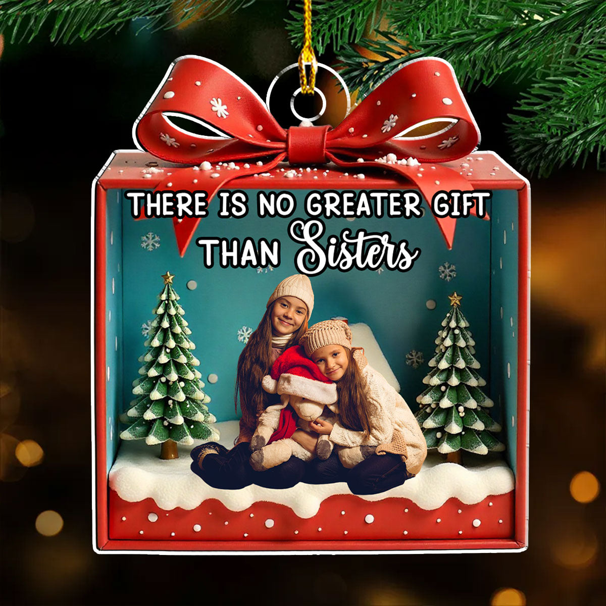 Our Friendship Photo - Personalized Custom Acrylic Ornament