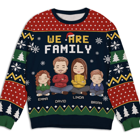 We Are Family - Personalized Custom All-Over-Print Sweatshirt
