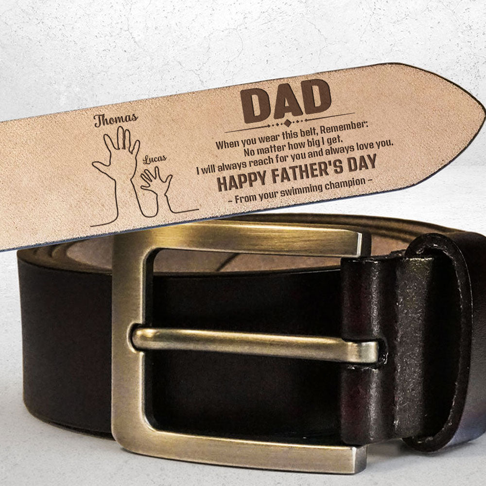 Always Love You - Personalized Engraved Leather Belt