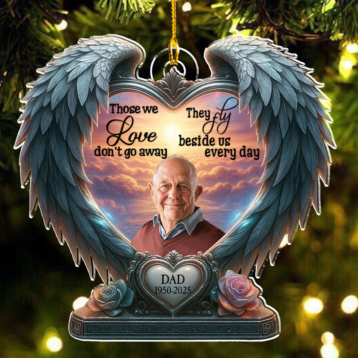 Beside Us Everyday - Personalized Custom Acrylic Ornament